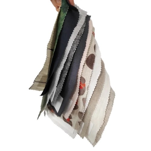 Próbka kolorystyczna tkaniny lnianej