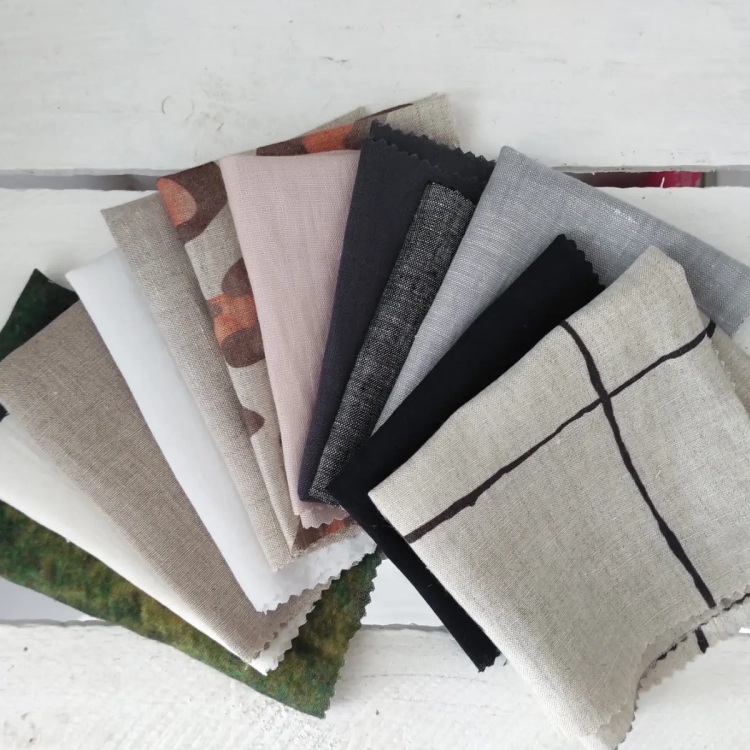 Próbka kolorystyczna tkaniny lnianej byMoana