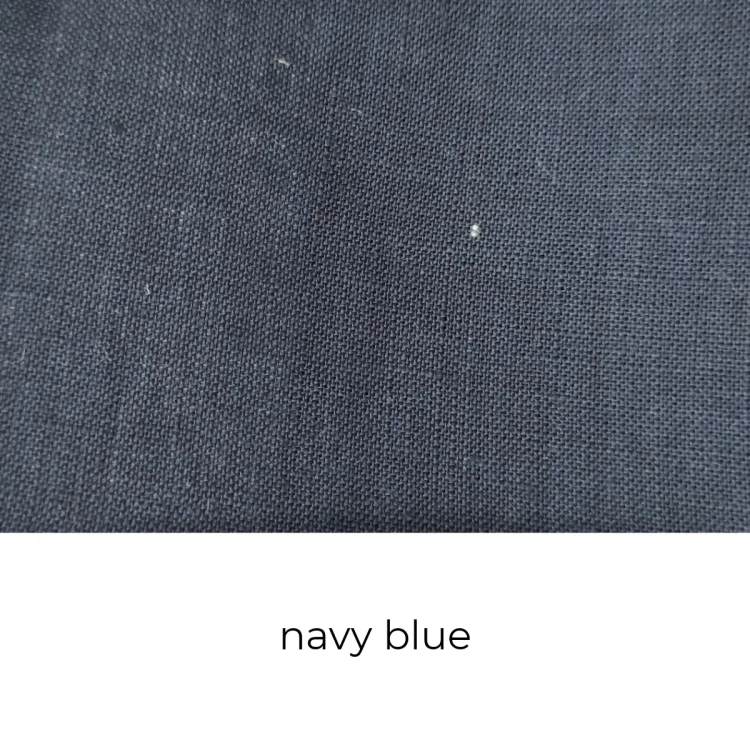 Próbka kolorystyczna lnu granat navy blue