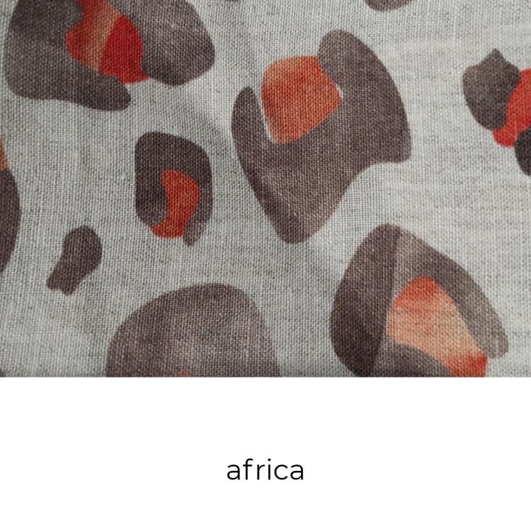 Próbka kolorystyczna lnu wzór Afryka africa