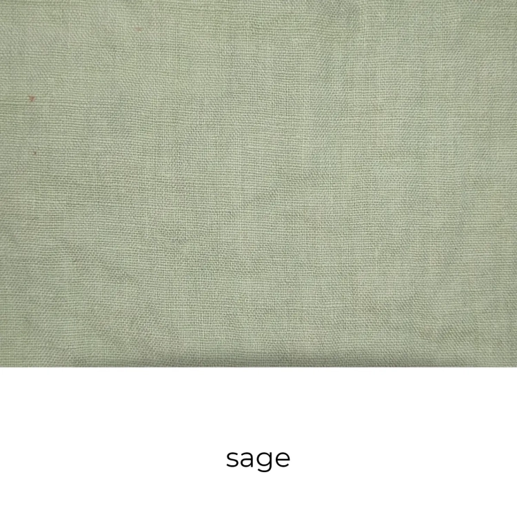 Próbka kolorystyczna lnu zielony szałwia sage