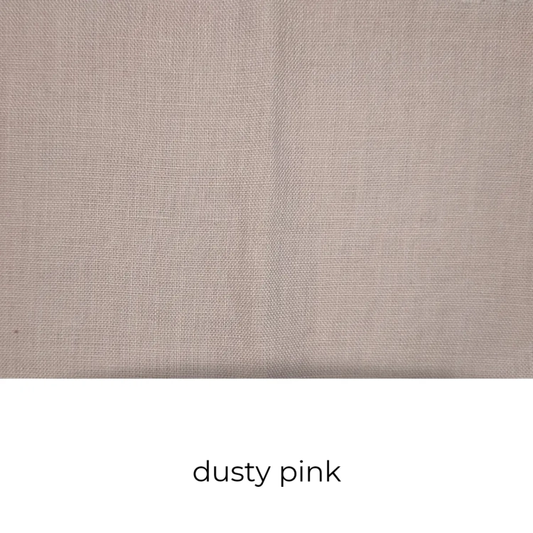 Próbka kolorystyczna lnu beżowy róż pudrowy dusty pink
