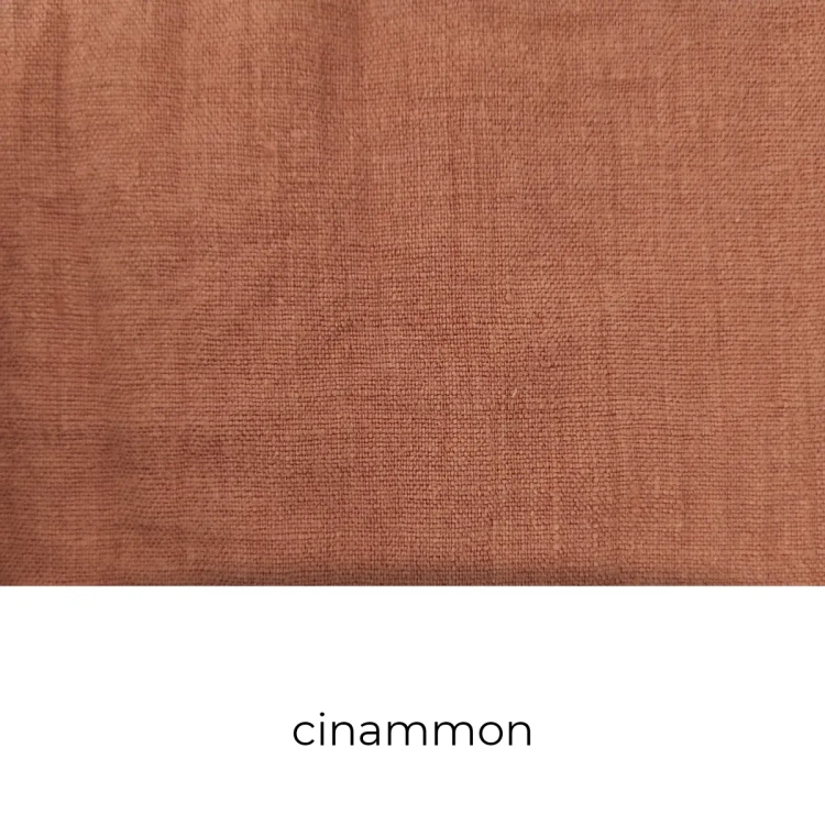 Próbka kolorystyczna lnu brązowy cinammon