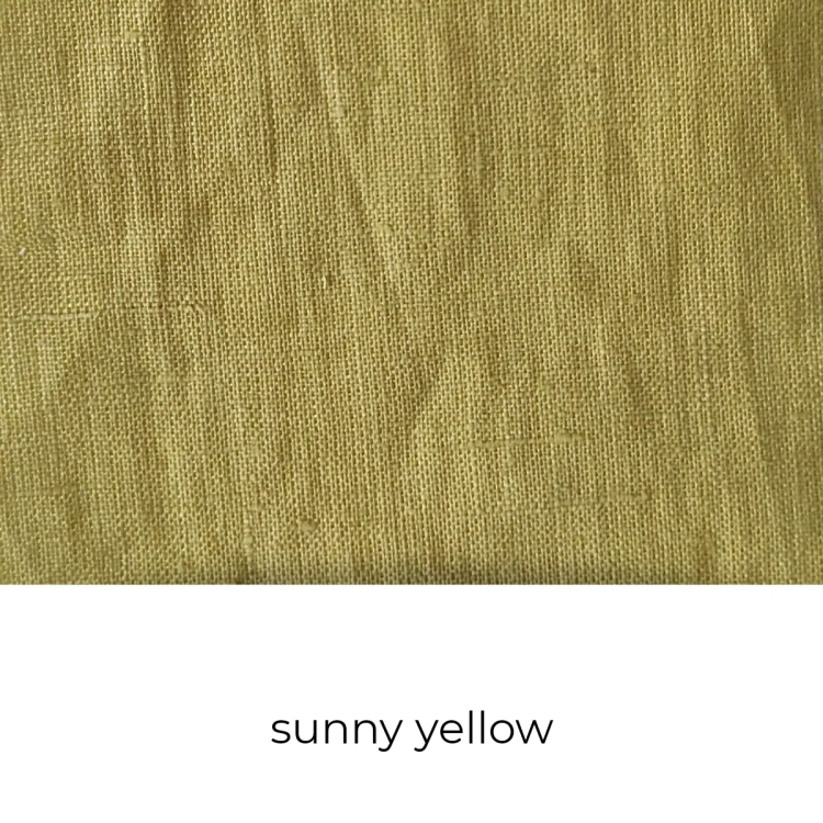 Próbka kolorystyczna lnu żółty sunny yellow