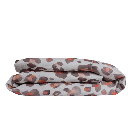 lniana poszwa na kołdrę nadruk cętki INSPIRED BY NATURE africa