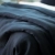 granatowy ciemny len, fragment pościeli BASIC navy blue
