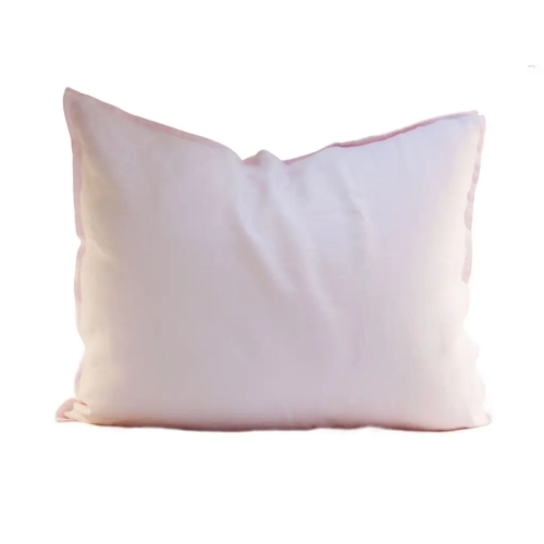 Lniana poszewka na poduszkę jasnoróżowa BASIC light rose