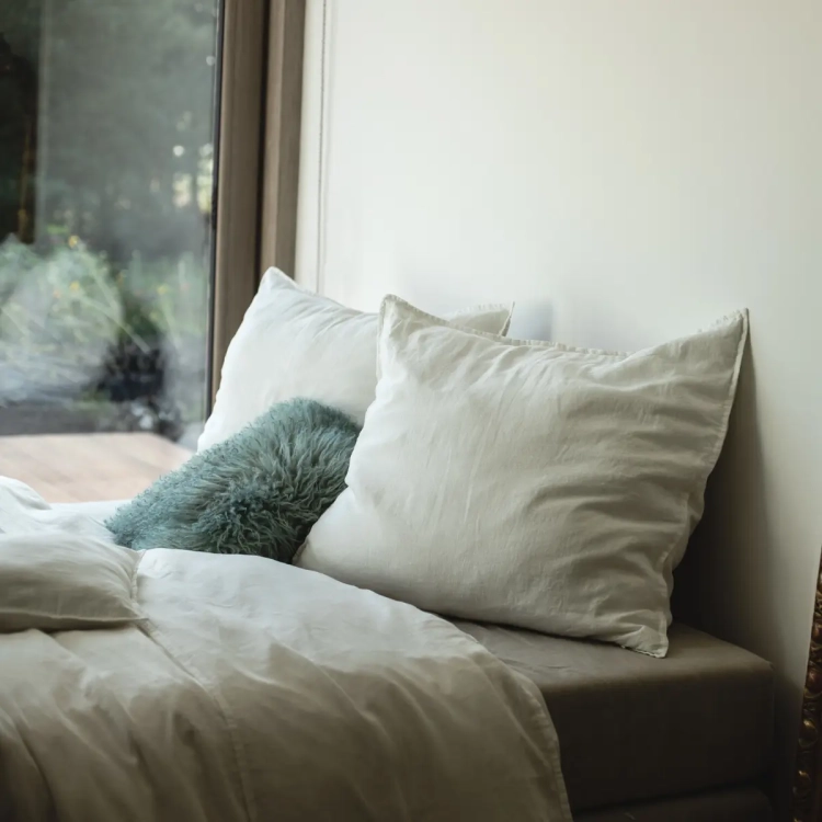 Lniana pościel kremowa biała PURE cream white