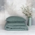 Komplet pościeli lnianej zielony PURE eucalyptus green