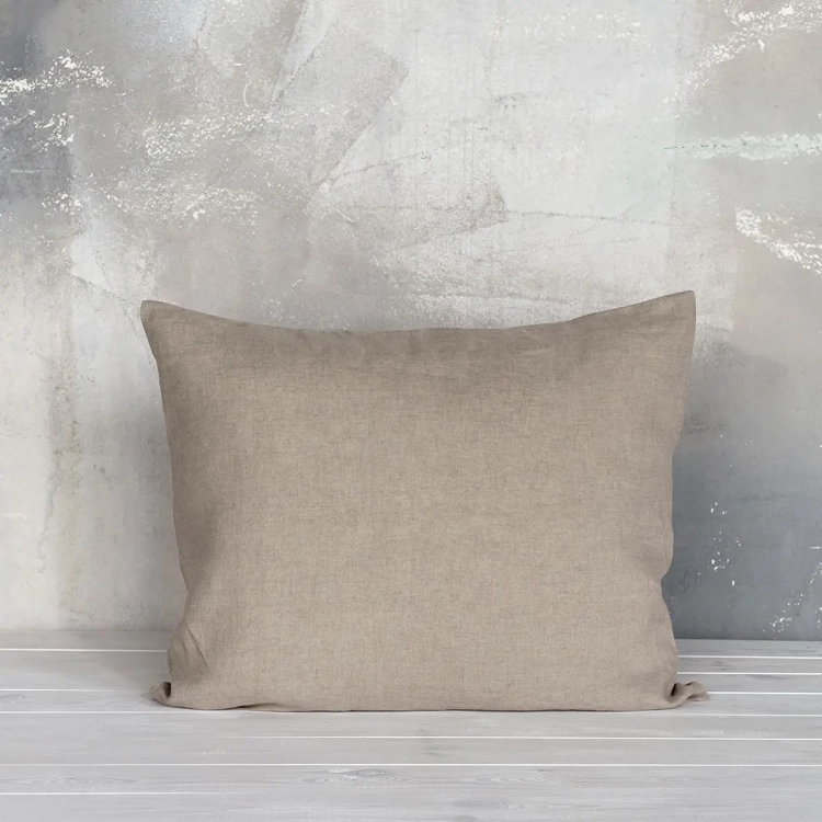 lniana poszewka na poduszkę beżowa naturalna PURE natural