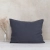 Poszewka na poduszkę ANEMONE dark grey, ciemnoszary naturalny len