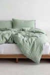 lniana pościel PURE sage green, jasny zielony