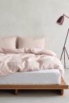 lniana pościel BASIC dusty pink, beżowy róż
