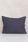 lniana poszewka na poduszkę ANEMONE dark grey, ciemnoszara